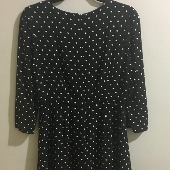 Black & White Polka Dotted Dress - Item#3 - Picture 3 of 5